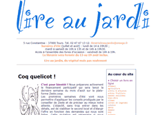 Tablet Screenshot of lireaujardin.com
